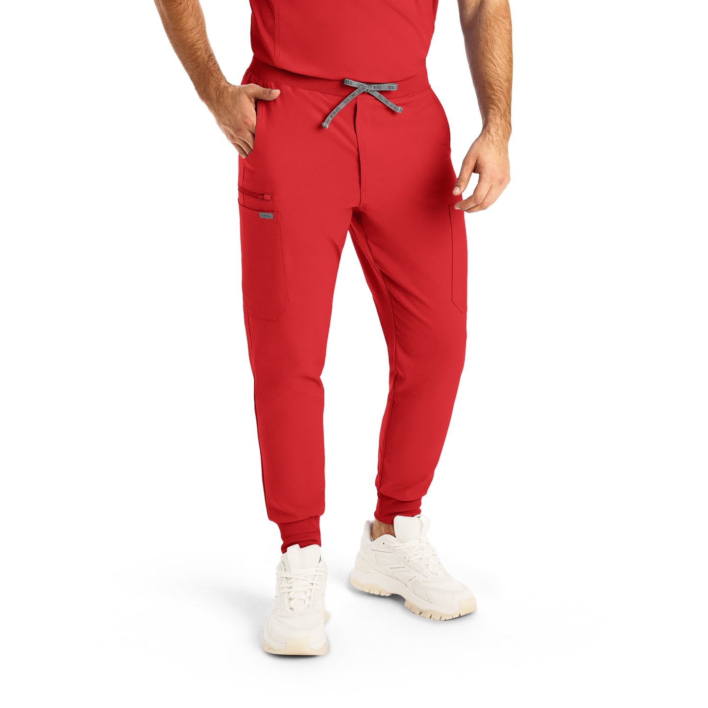 Forward LB409 Men's Jogger Scrub Pants Red Image