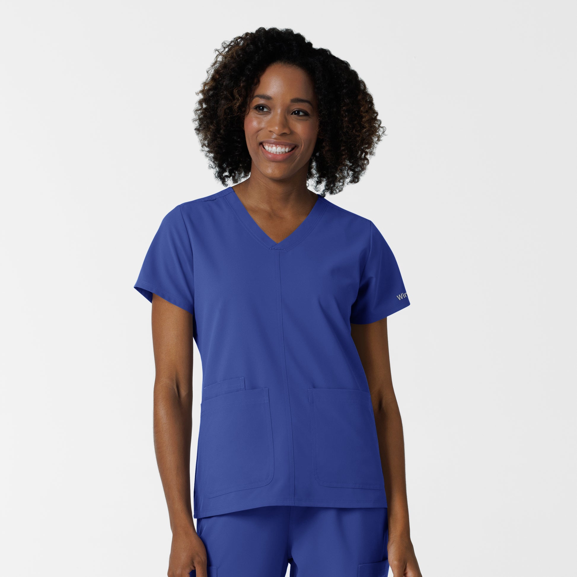 NURTUR 6180 Women's V-Neck Scrub Top Galaxy Blue