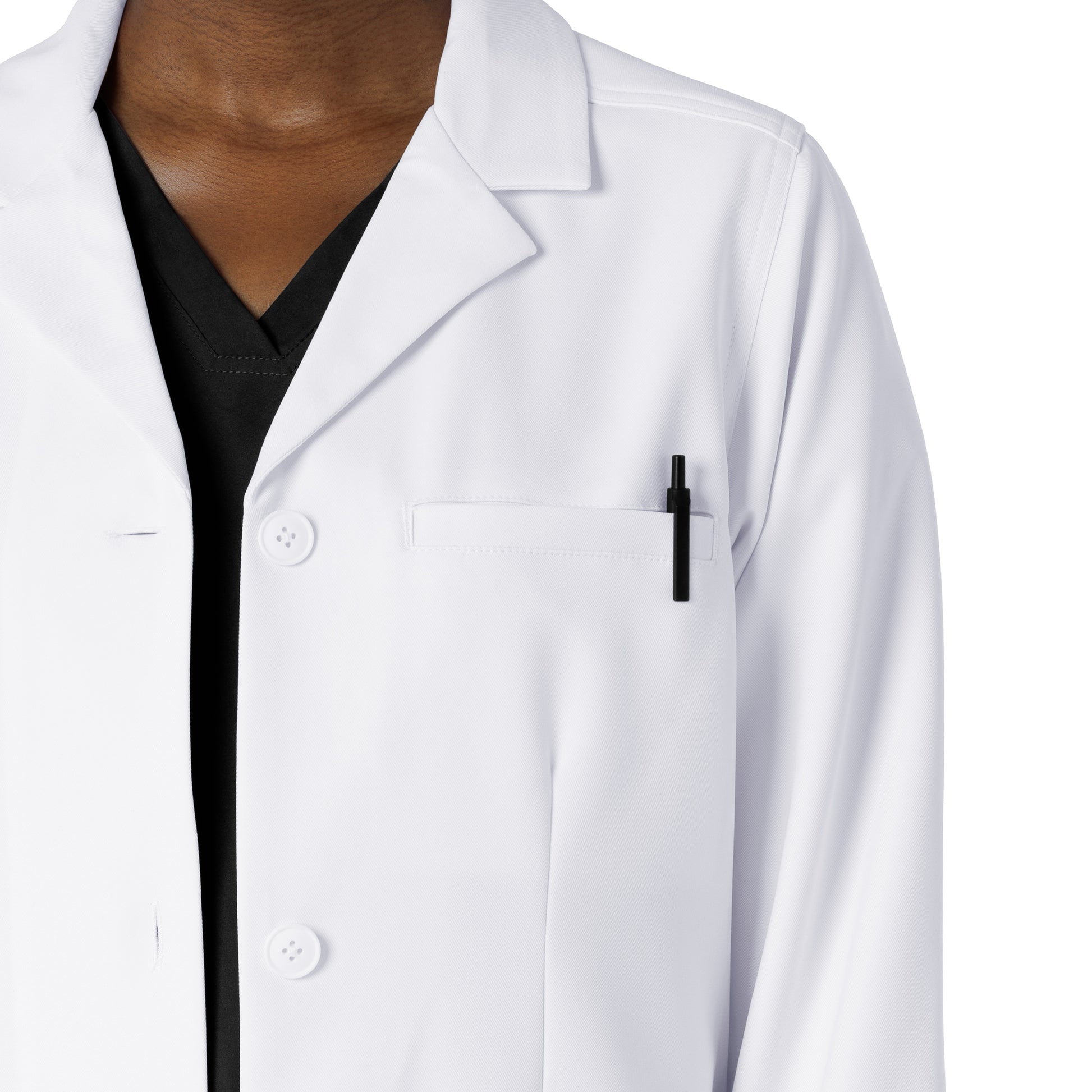 Lab Coats C72005 Consultation Lab Coat White Model Image Alternate | Carhartt