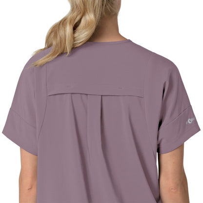 Force Cross-Flex C13110 Oversized V-Neck Scrub Top Lavender Mist Model Image Alternate | Carhartt