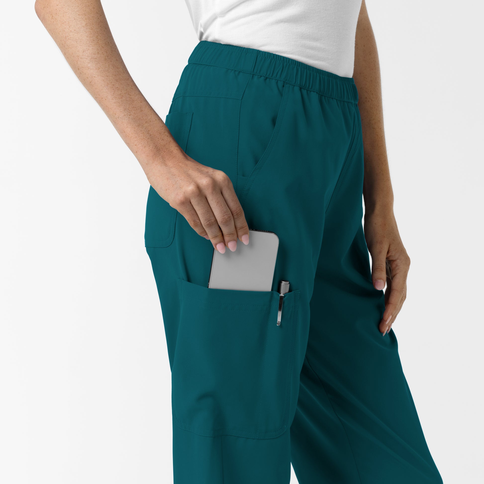 NURTUR 5280 Women's Slim Leg Scrub Pants Caribbean