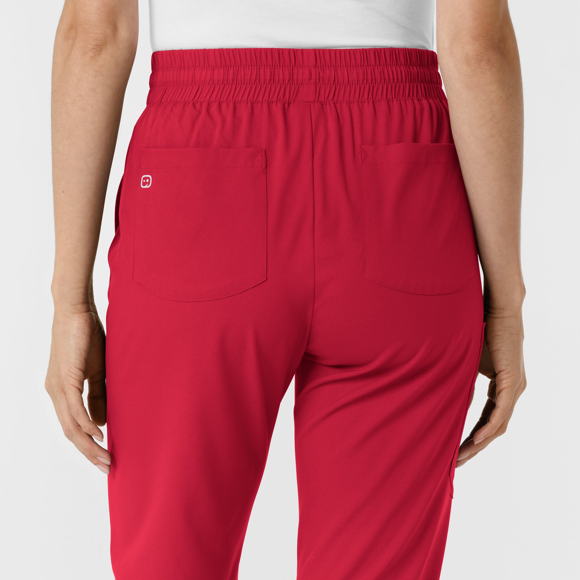 Boundless 5251 Bootcut Scrub Pants Red Model Image Alternate | Wink