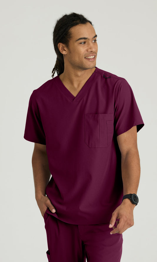 Skechers SK0112 Structure Scrub Top Wine