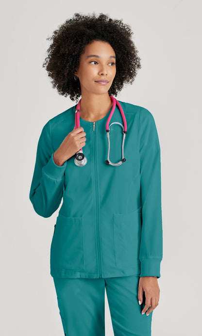 Grey's Anatomy Stretch GRSW873 Gianna Warmup Teal