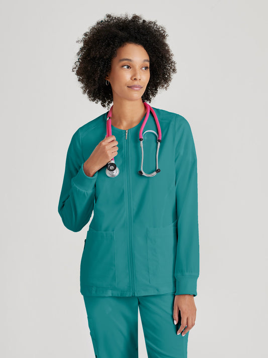 Greys Anatomy Stretch GRSW873 Gianna Warmup Teal