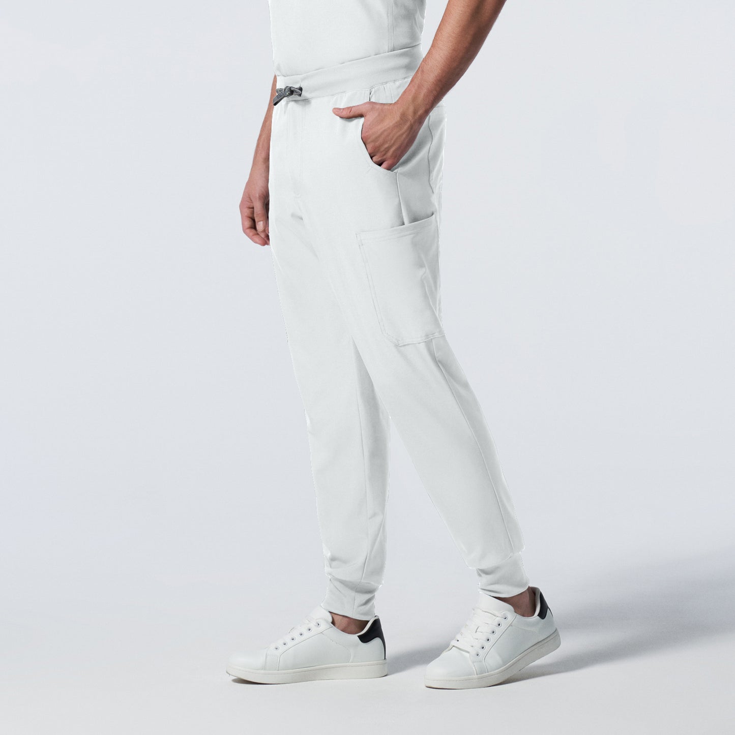 Forward LB409 Men's Jogger Scrub Pants White Image