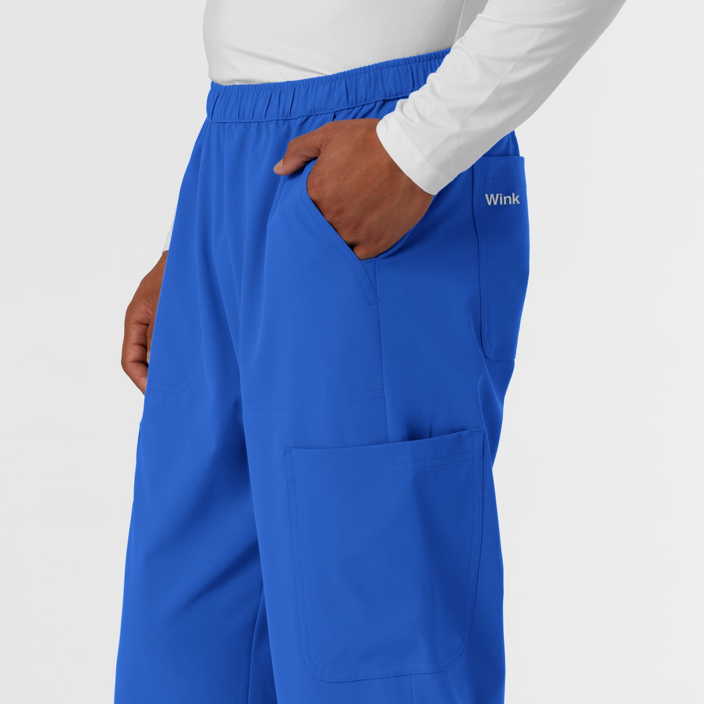 NURTUR 5380 Men's Straight Leg Cargo Scrub Pants Royal