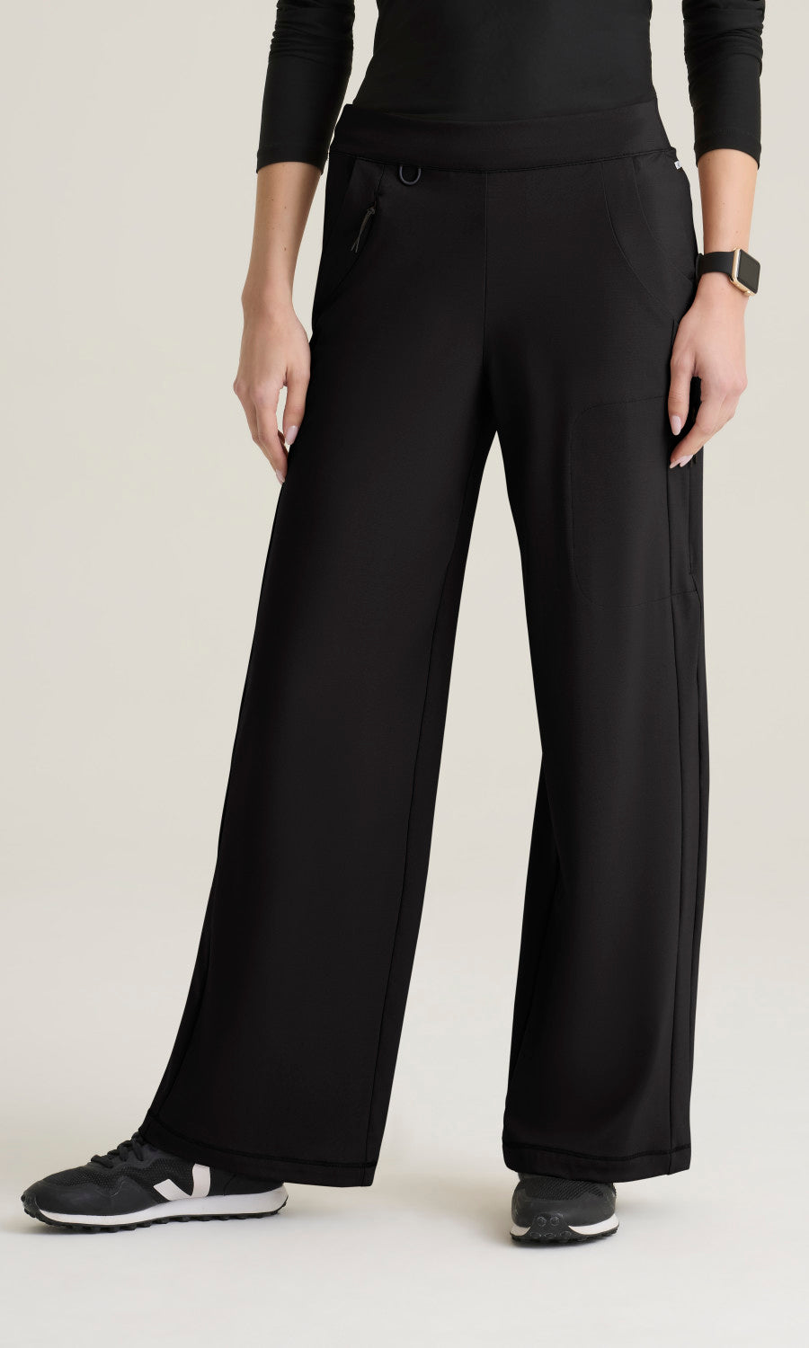 Grey's Anatomy Knits GRSP746 Crystal Pant Black - front