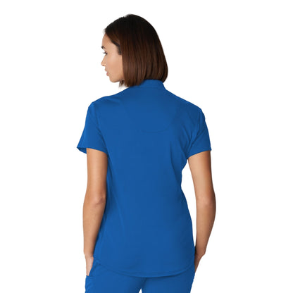 V-Tess WT110 Women's 2 Pocket V Neck Scrub Top Royal Image