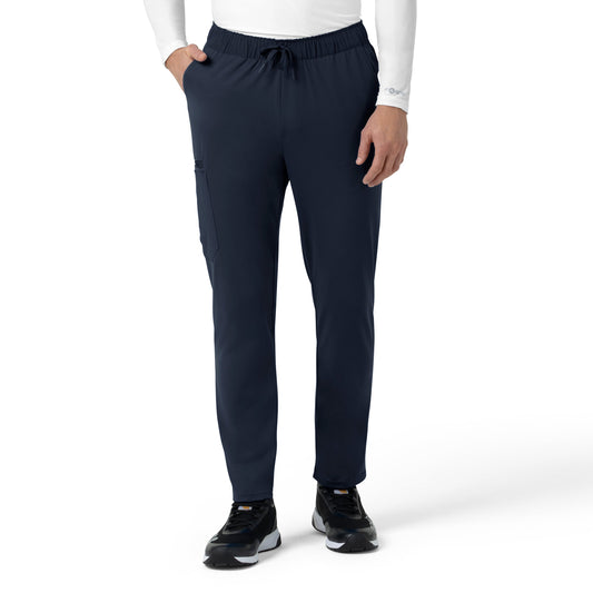 Force Cross-Flex C56190 Knit Men's Straight Leg Tapered Scrub Pants Navy