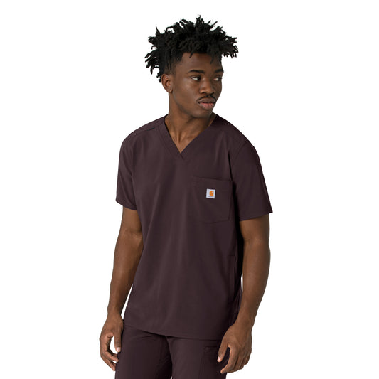 Force Cross-Flex C16410 Men's V-Neck Scrub Top Dark Sepia